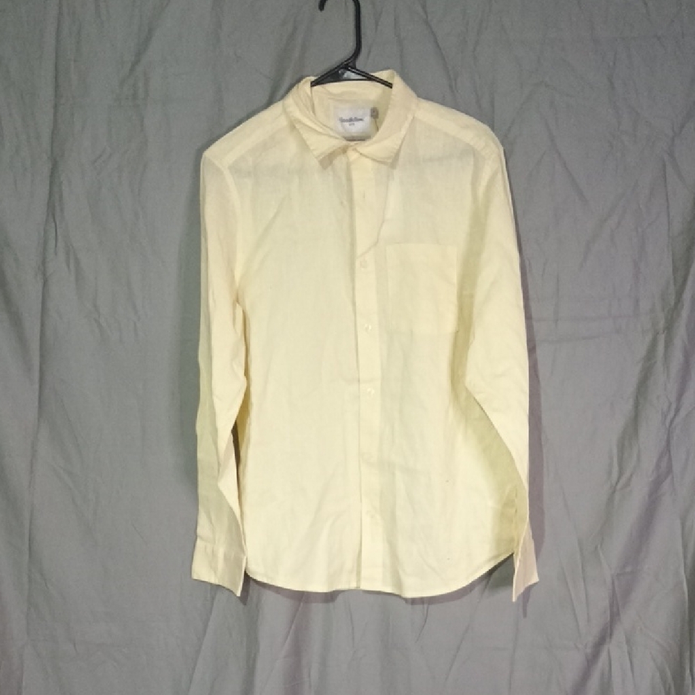 Goodfellow & Co Men's Light Yellow Button-Down Shirt